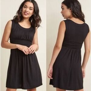 NEW Modcloth Sleeveless Black Jersey Knit Mini Dress Size XS